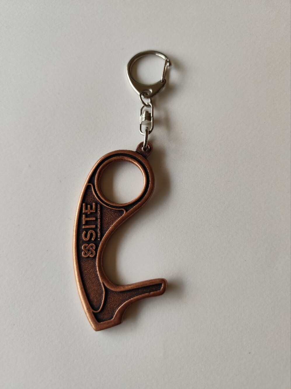 4/$20💥SITE Copper No-Touch Key Tool Keychain